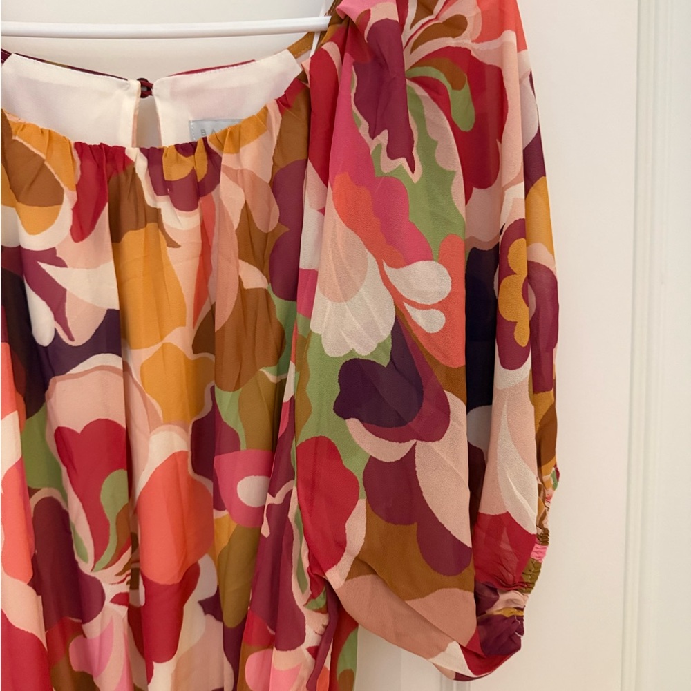 Baltic Born Pink Multi Floral Pleated Maxi Dress - Picture 2 of 5
